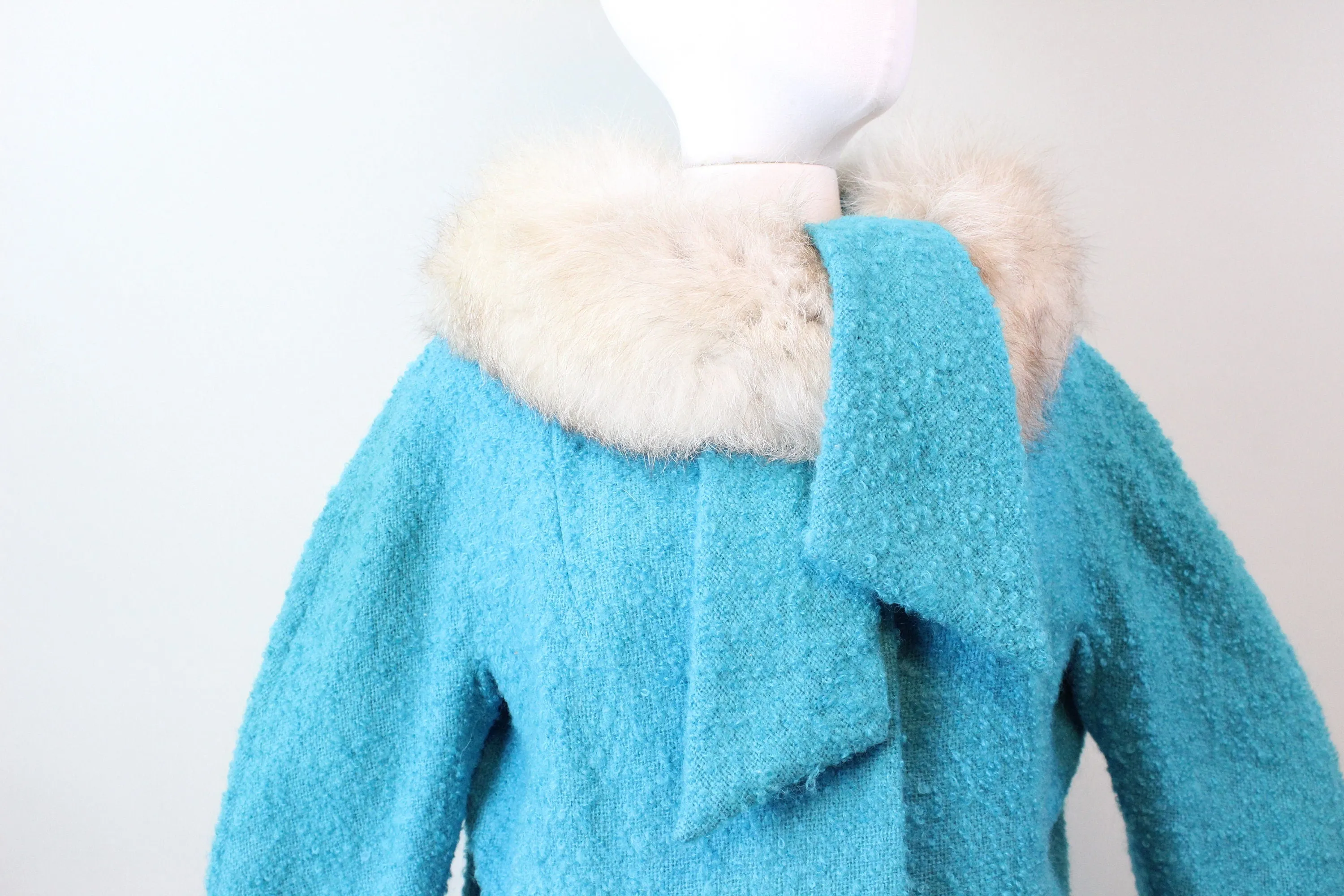 1960s 1963 LILLI ANN suit FUR collar medium | new winter