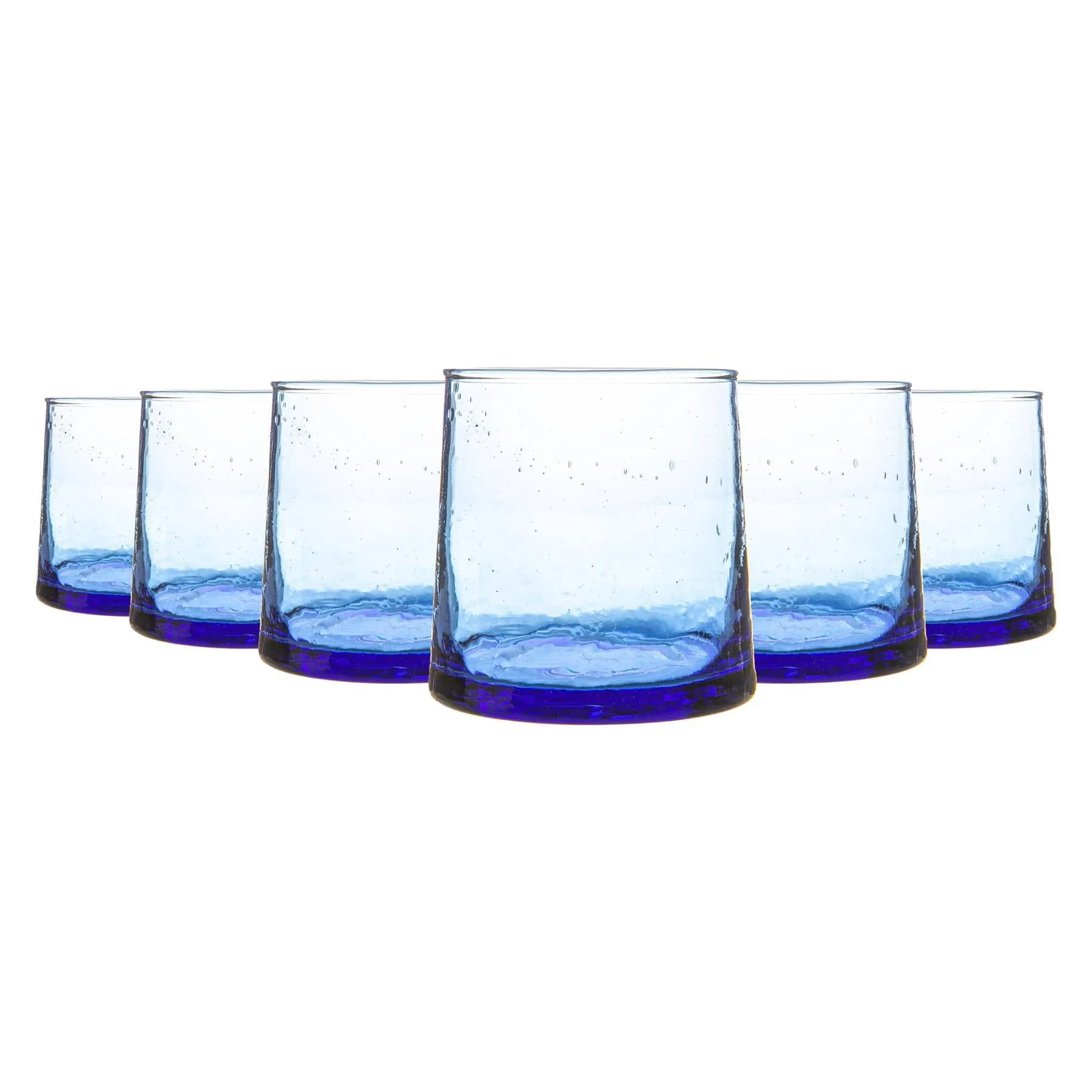 200ml Merzouga Recycled Tumbler Glasses - Pack of Six - By Nicola Spring