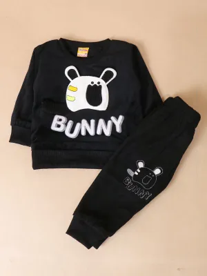 3Mth - 9Mth Bunny Black Baba Suit For Newborns AJ NBS136