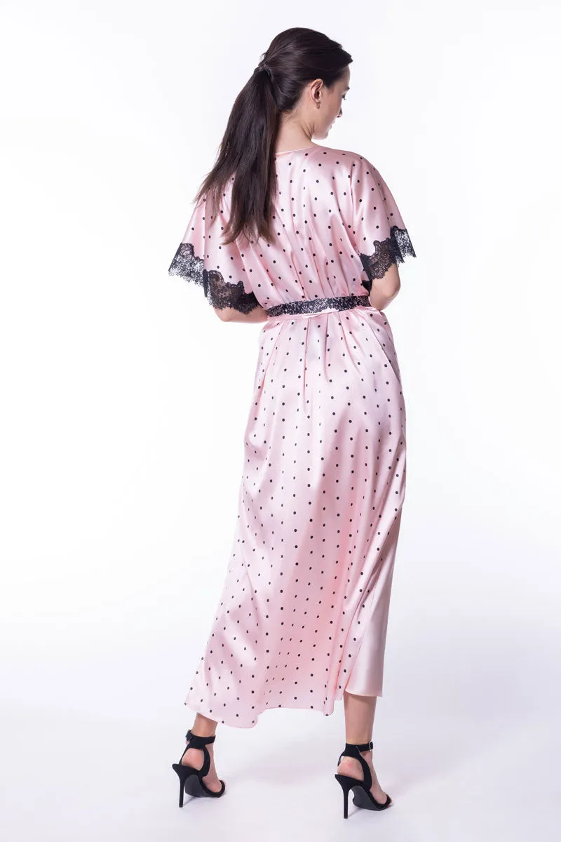 Amelie Print Long Robe