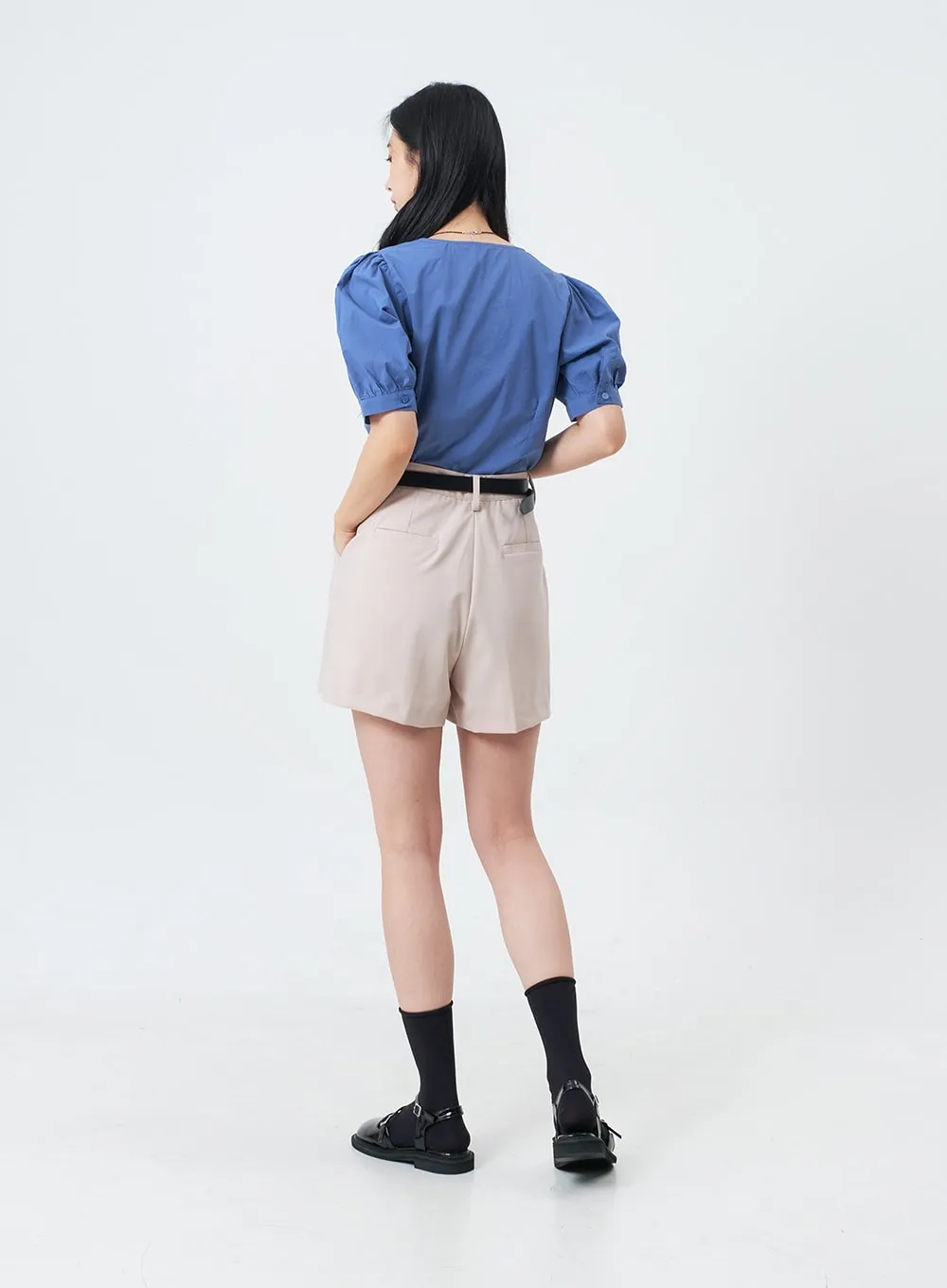 Basic Straight Leg Tailored Shorts OJ20