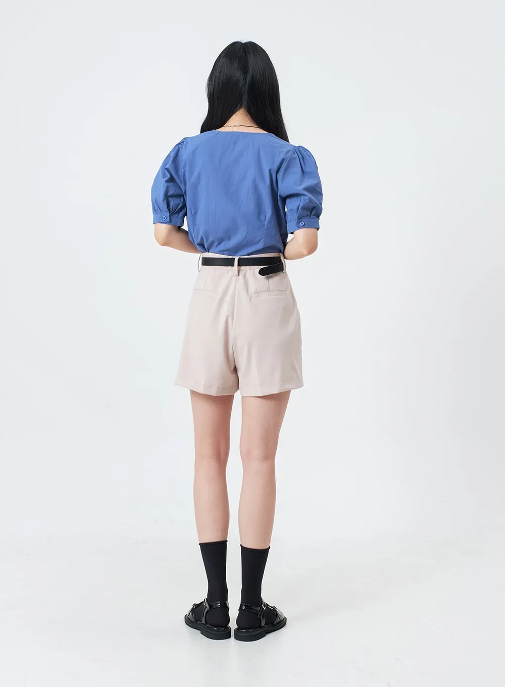 Basic Straight Leg Tailored Shorts OJ20