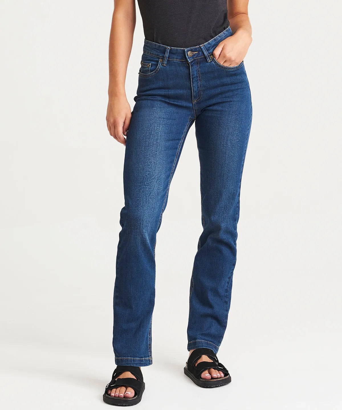 Black - Women's Katy straight jeans