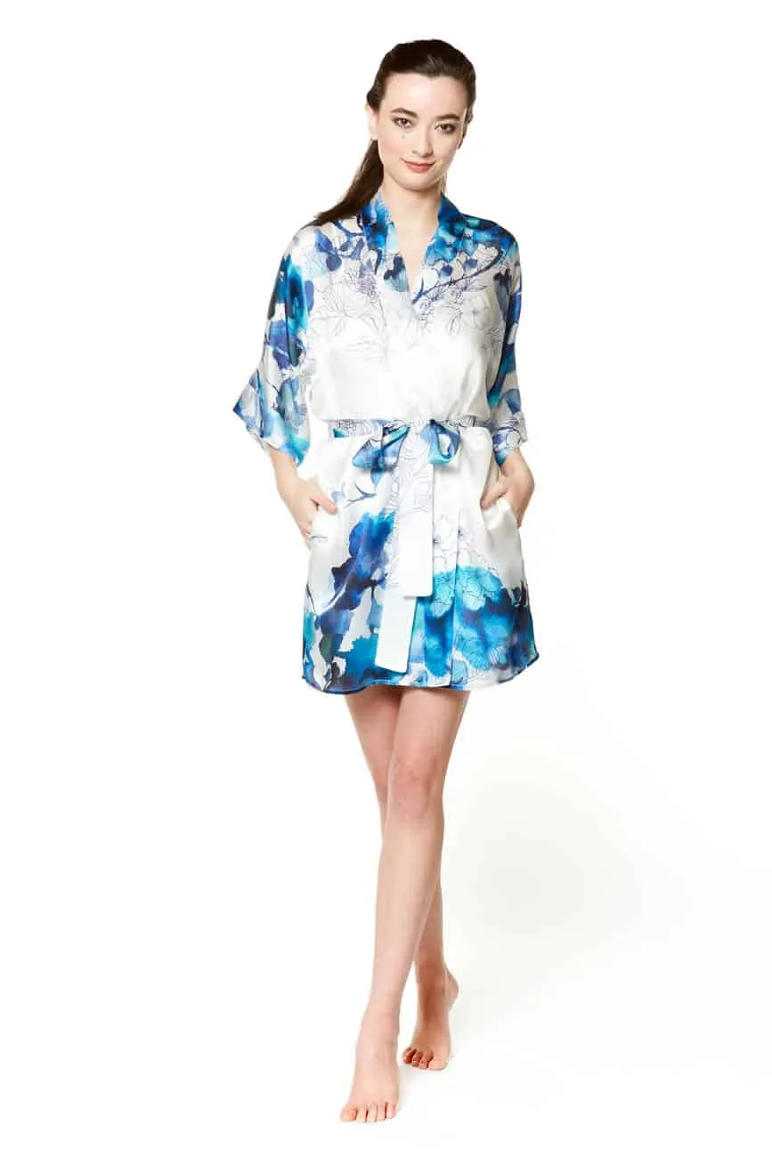 Blue Hawaii Short Robe