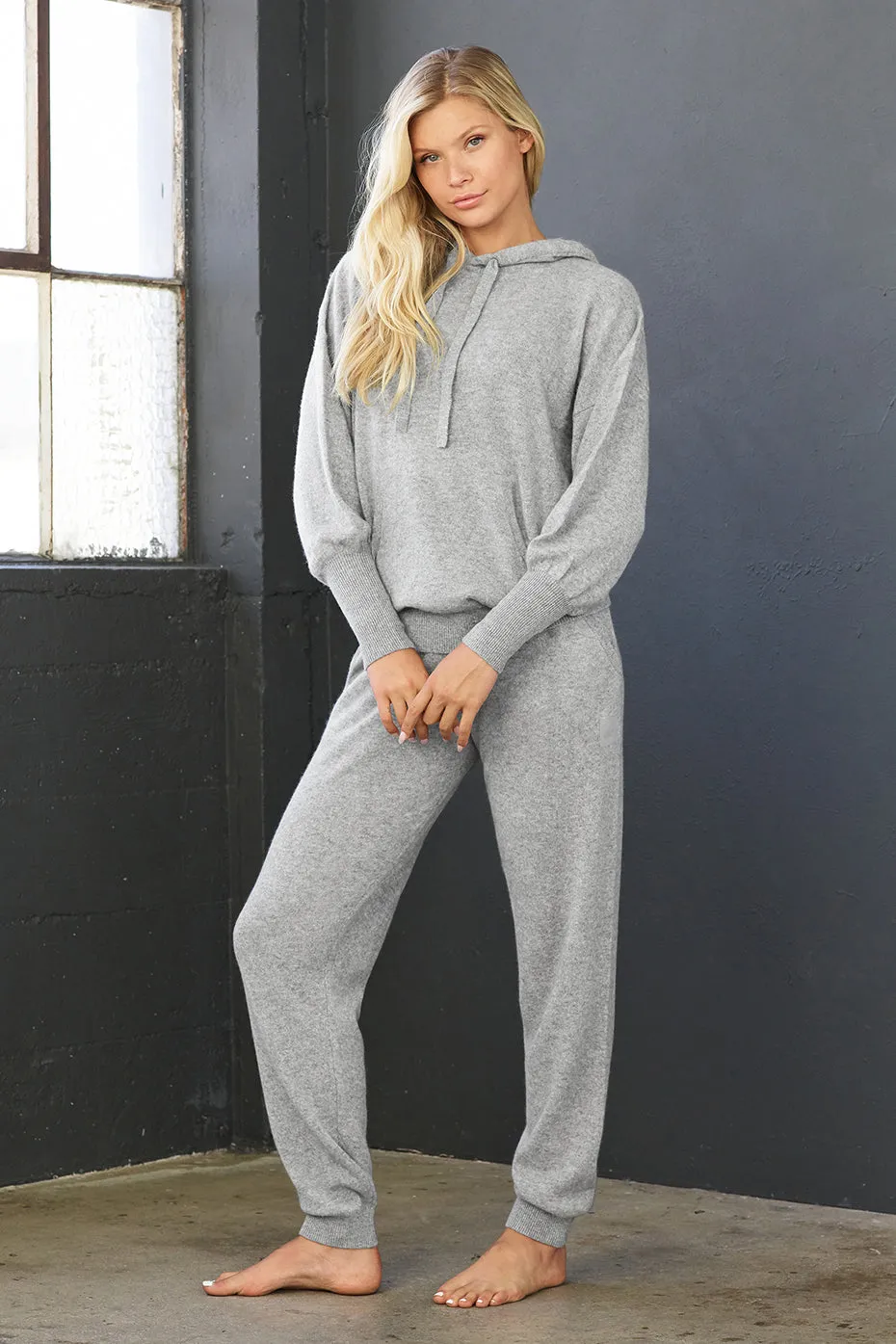 Cashmere Jet Set Hoodie - Dove Grey Heather