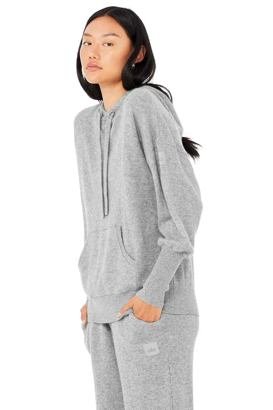 Cashmere Jet Set Hoodie - Dove Grey Heather