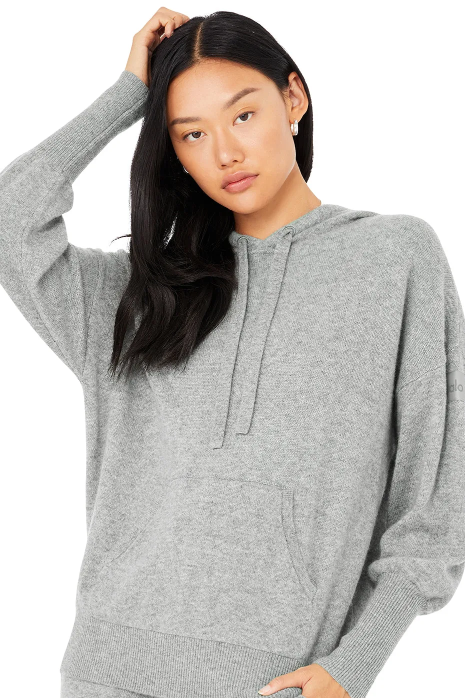 Cashmere Jet Set Hoodie - Dove Grey Heather