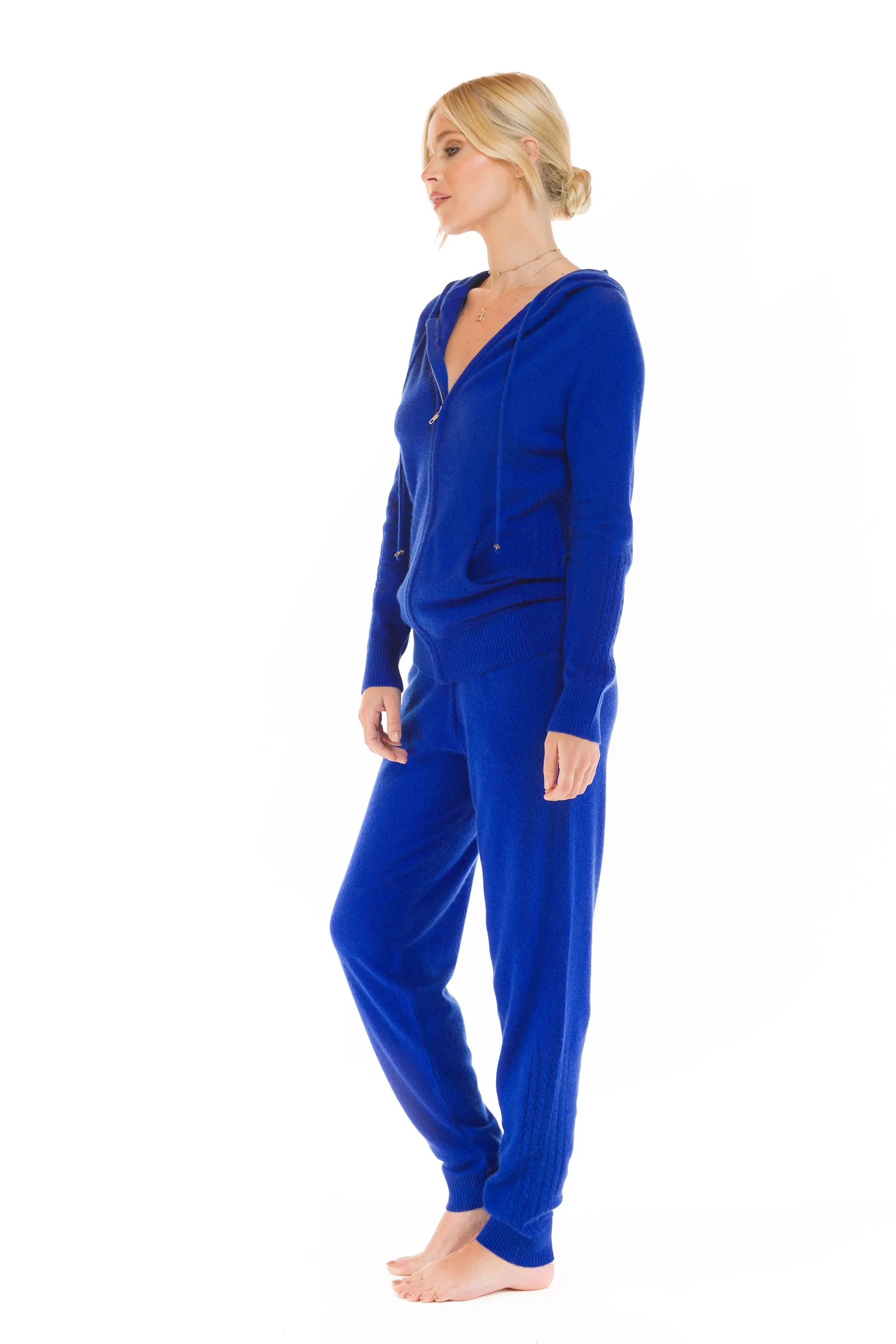 CASHMERE TRACKSUIT SET ROYAL BLUE