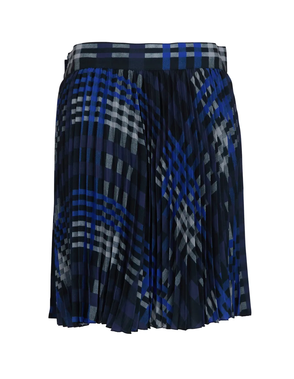 Checkered Pleated Mini Skirt