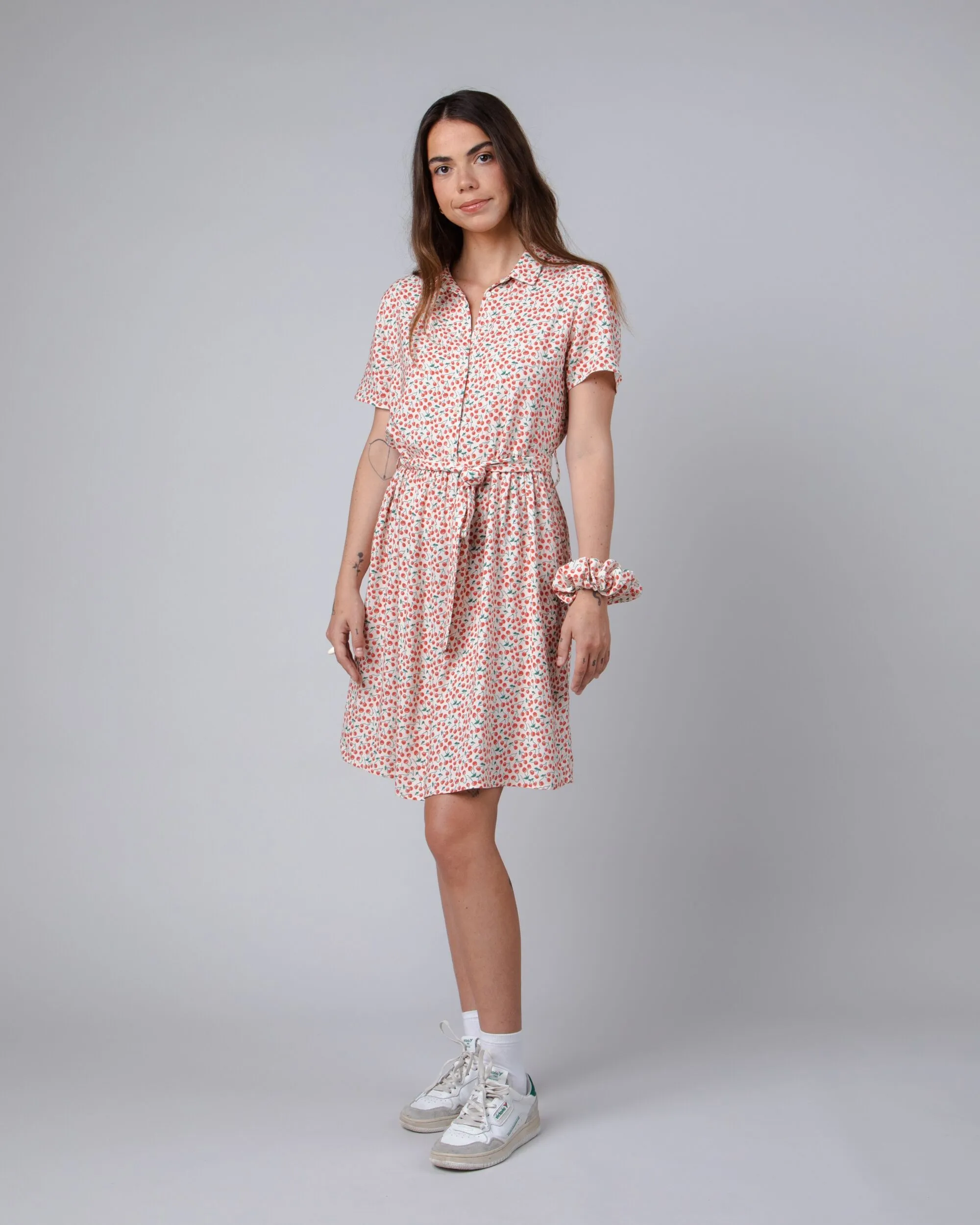 Cherry Short Dress Sand