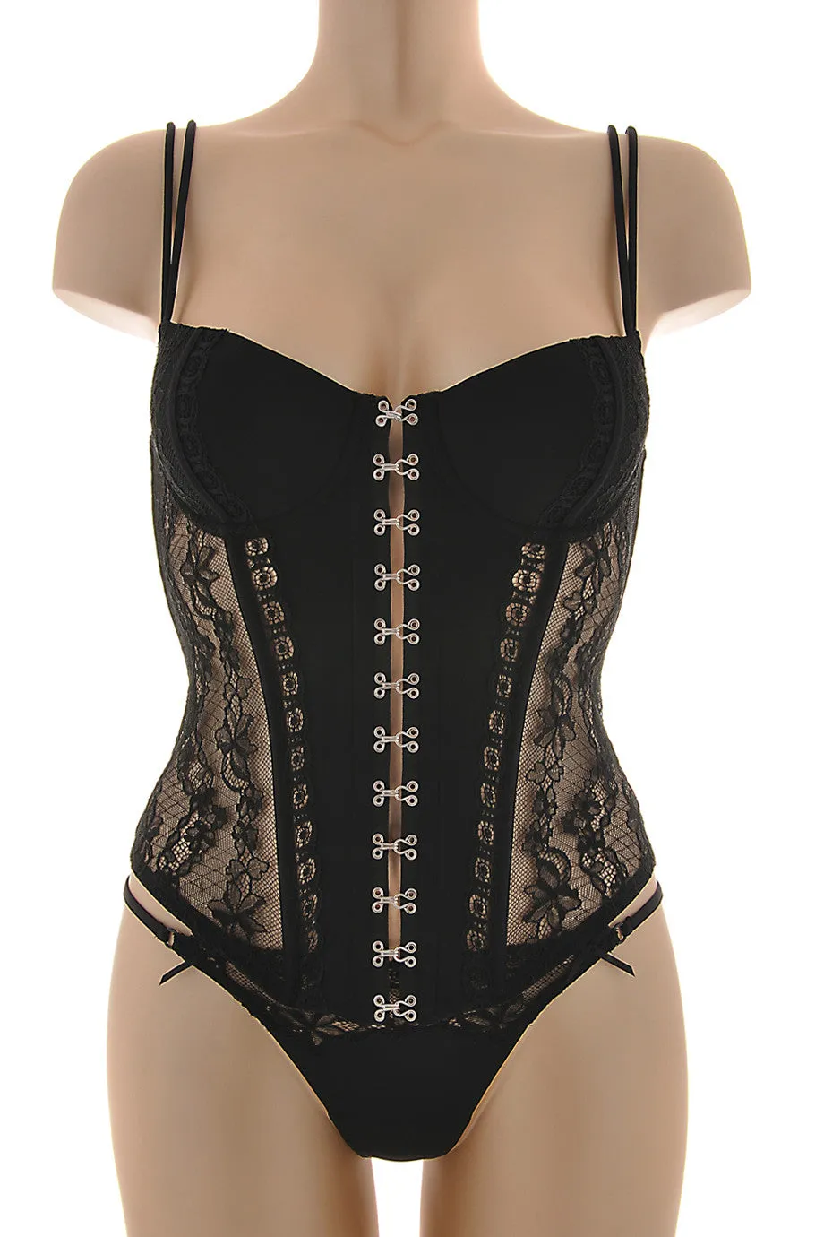 COTTON CLUB VICTORIAN Lace Black Corset