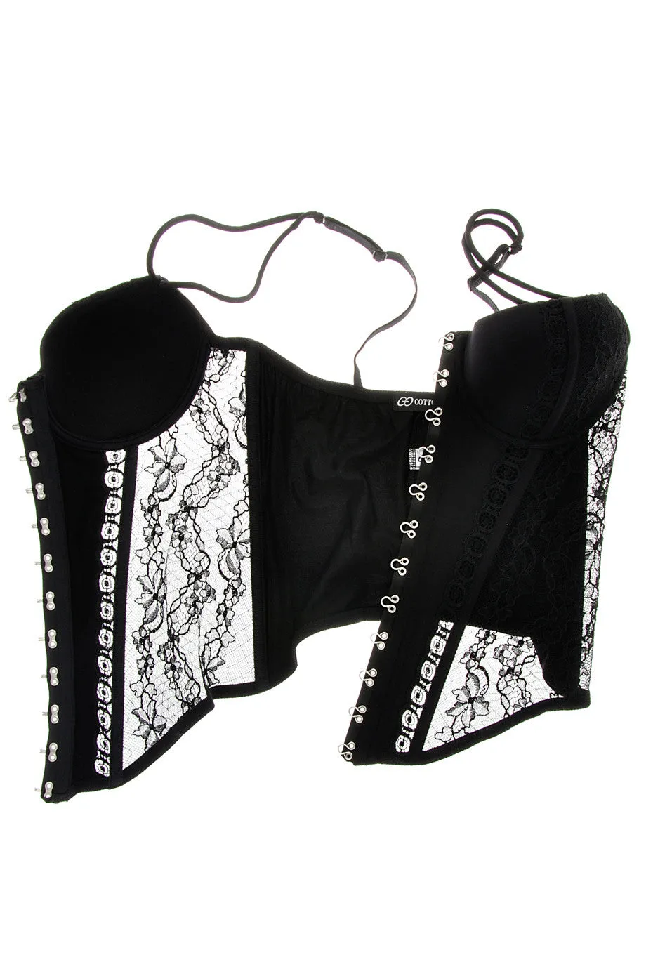 COTTON CLUB VICTORIAN Lace Black Corset