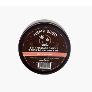 Earthly Body Hemp Seed 3-in-1 Massage Candle Cozy Cashmere 6 oz. / 170 g