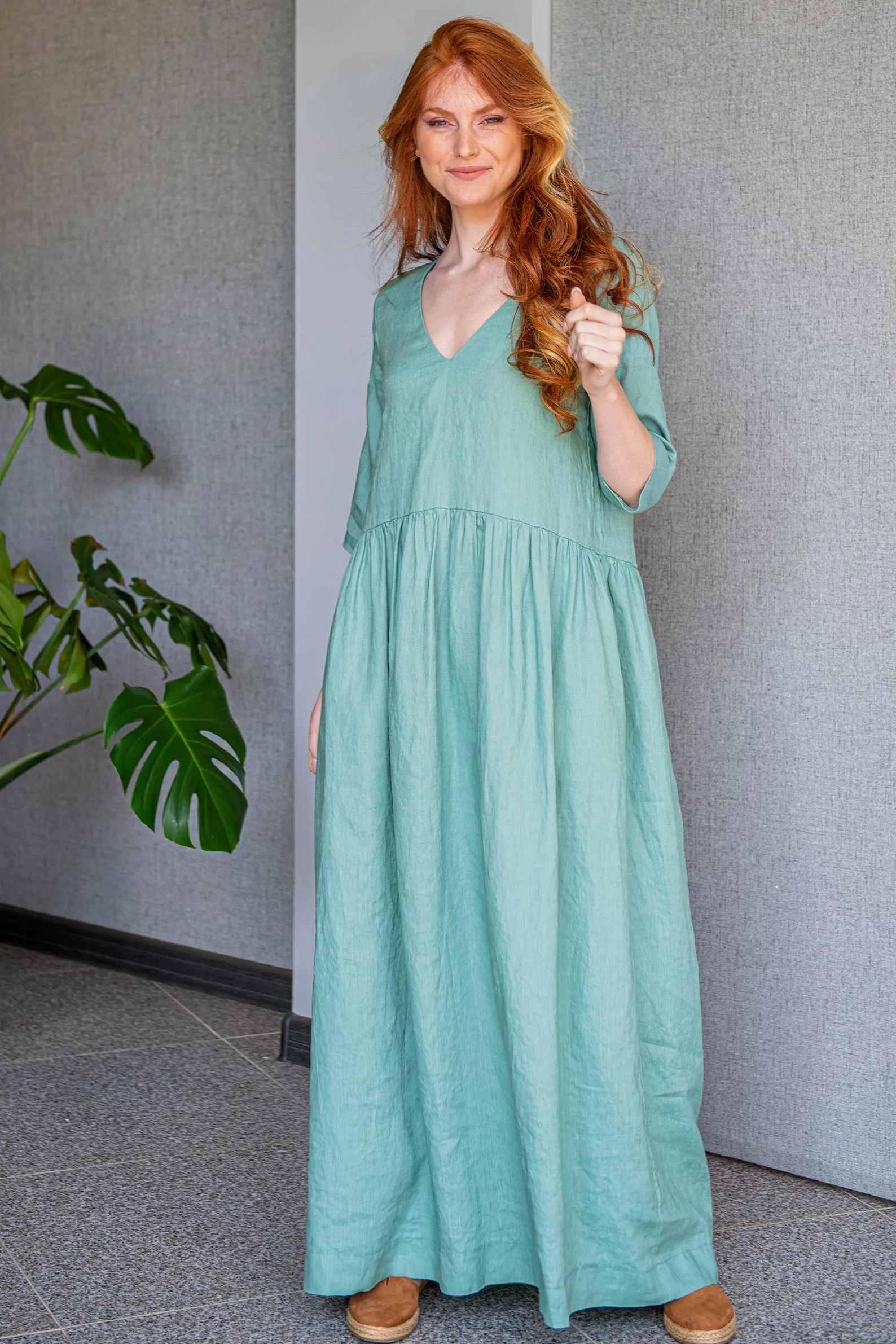 Effortless Linen Maxi Dress