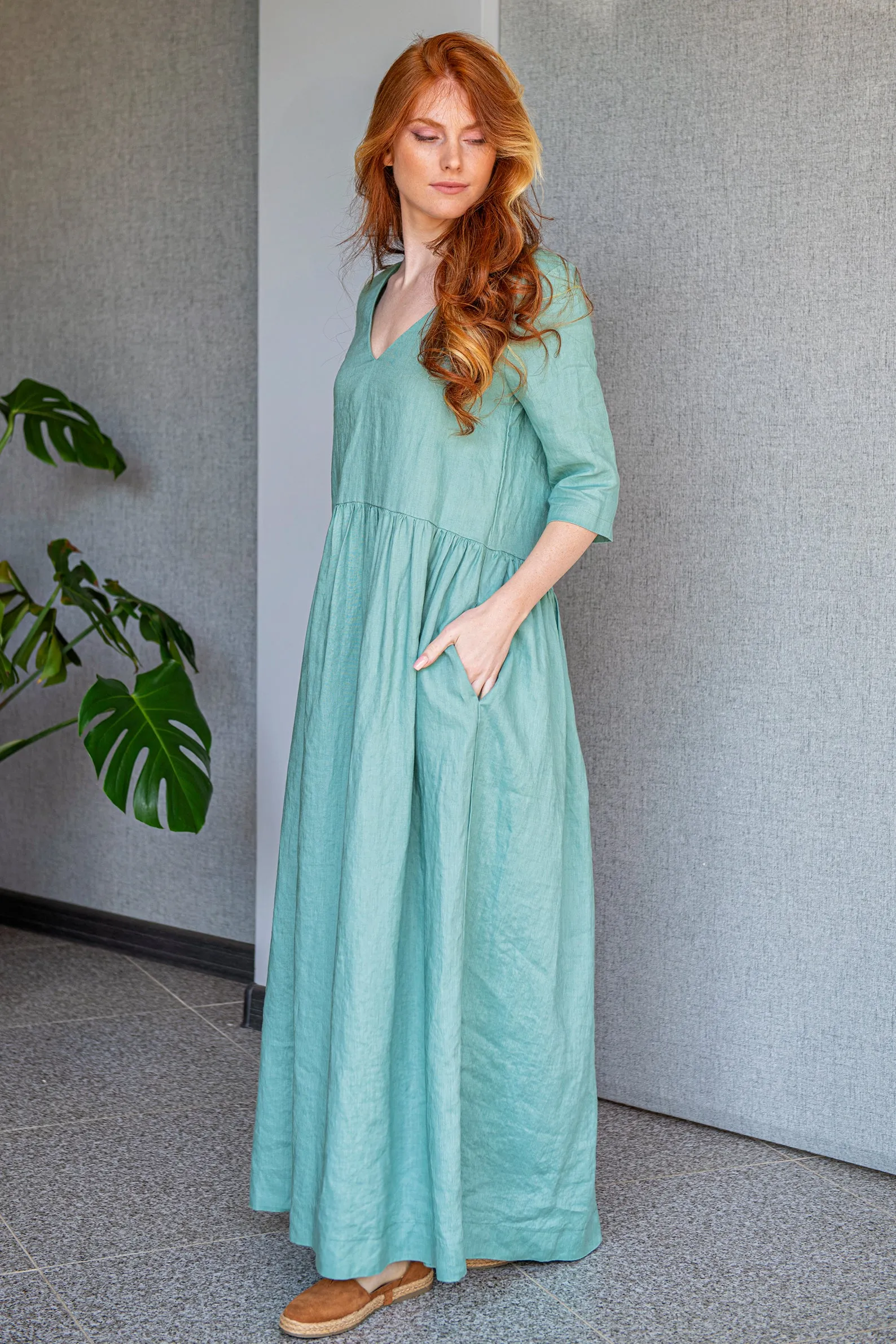 Effortless Linen Maxi Dress