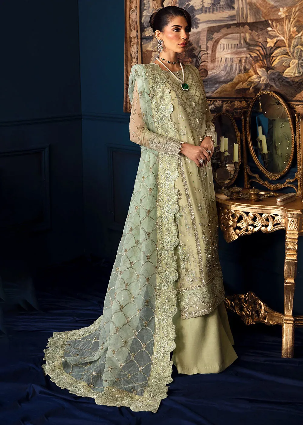 Elanora Luxury Chiffon Collection '24 by Nureh | Meadow-NEL-50