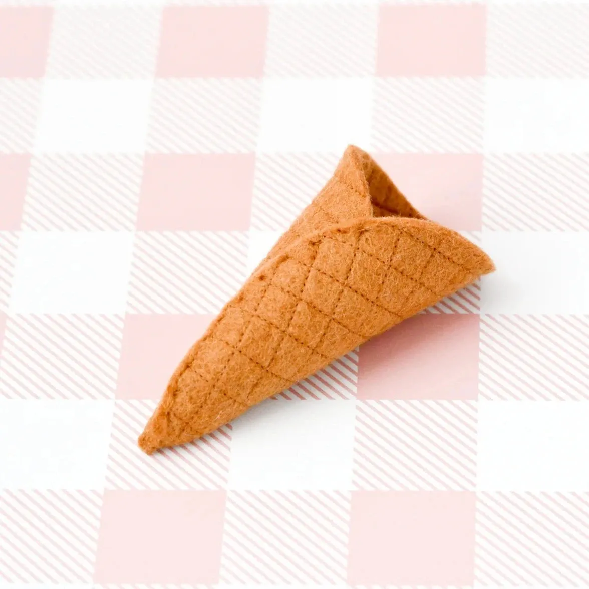 Felt Ice Cream Waffle Cone