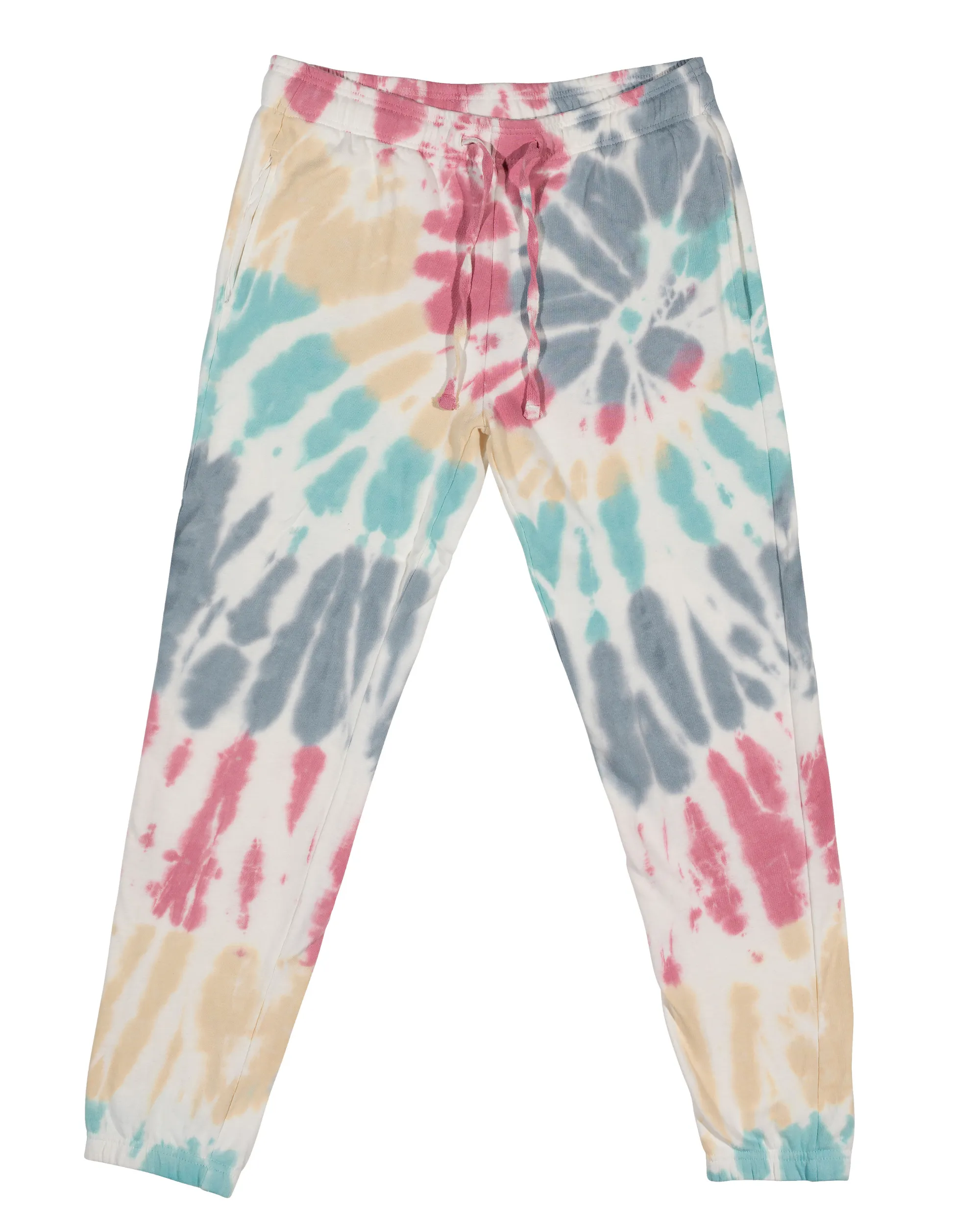 FLEECE SHOP Tie Dye Premium Fleece Sweatpants - Wanderlust Spiral