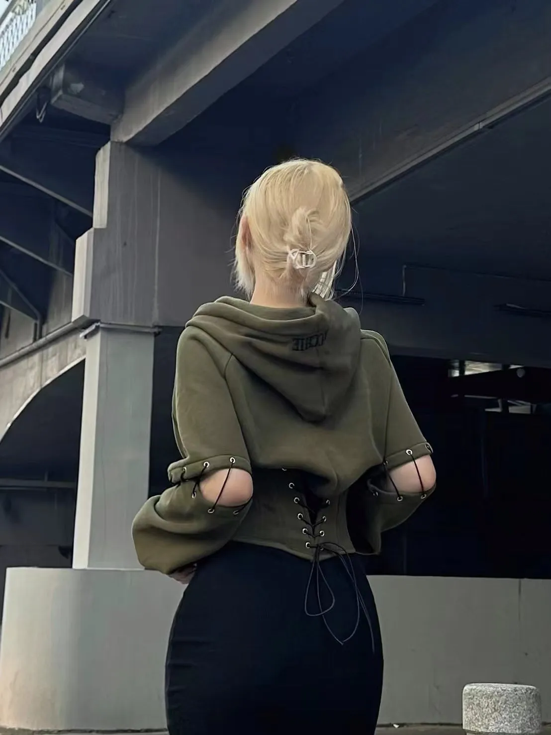 Handmade Corset Hoodie [ELF RANGER]