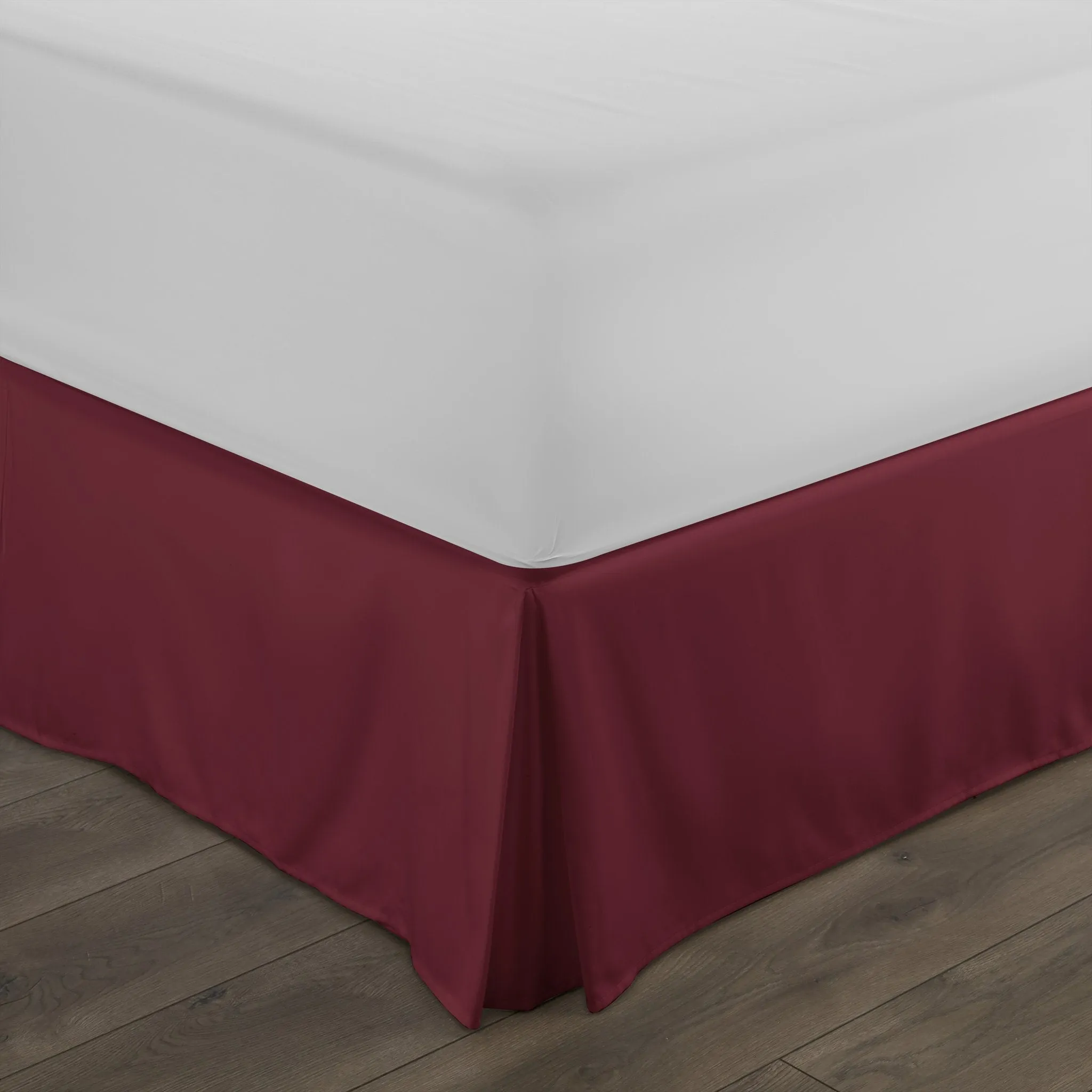 Hypoallergenic Pleated Premium Solid Bed Skirt