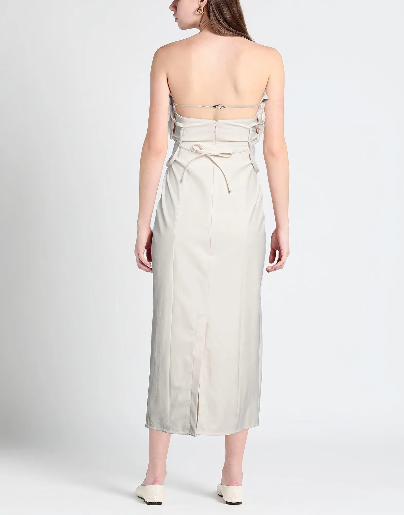 Jacquemus Midi dress, gray-cream