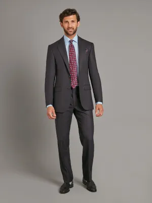 Lightweight Astell Suit - Midnight Navy Herringbone