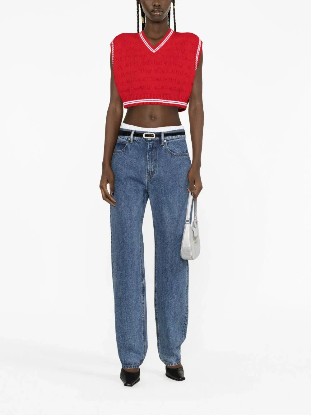 Mid Rise Relaxed Straight Jeans