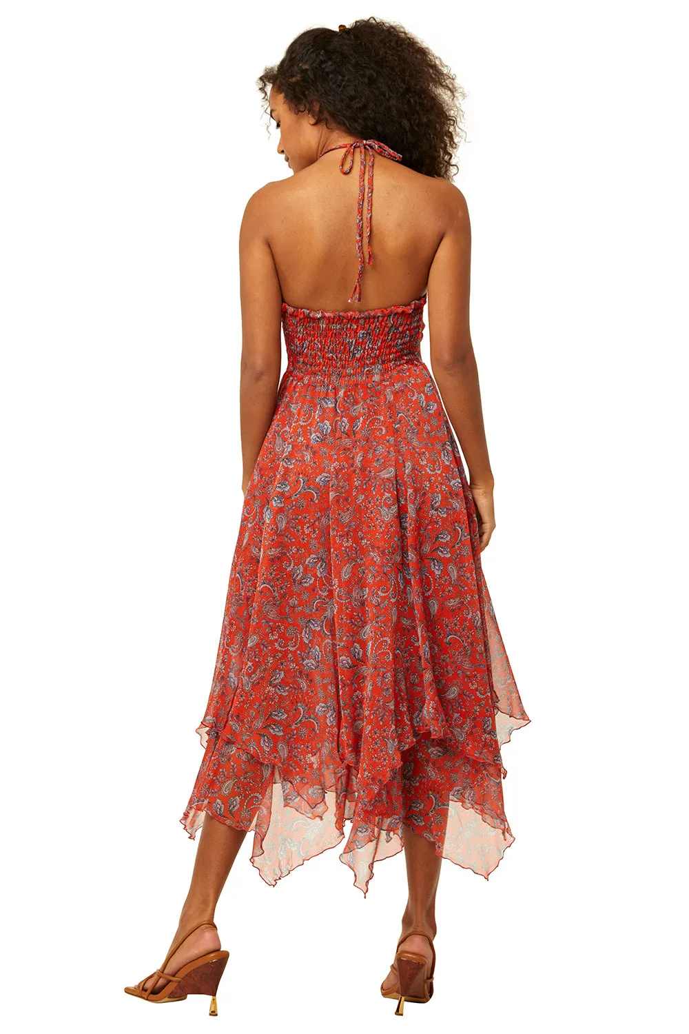 Misa - Adele Dress in Aranciatta Paisley