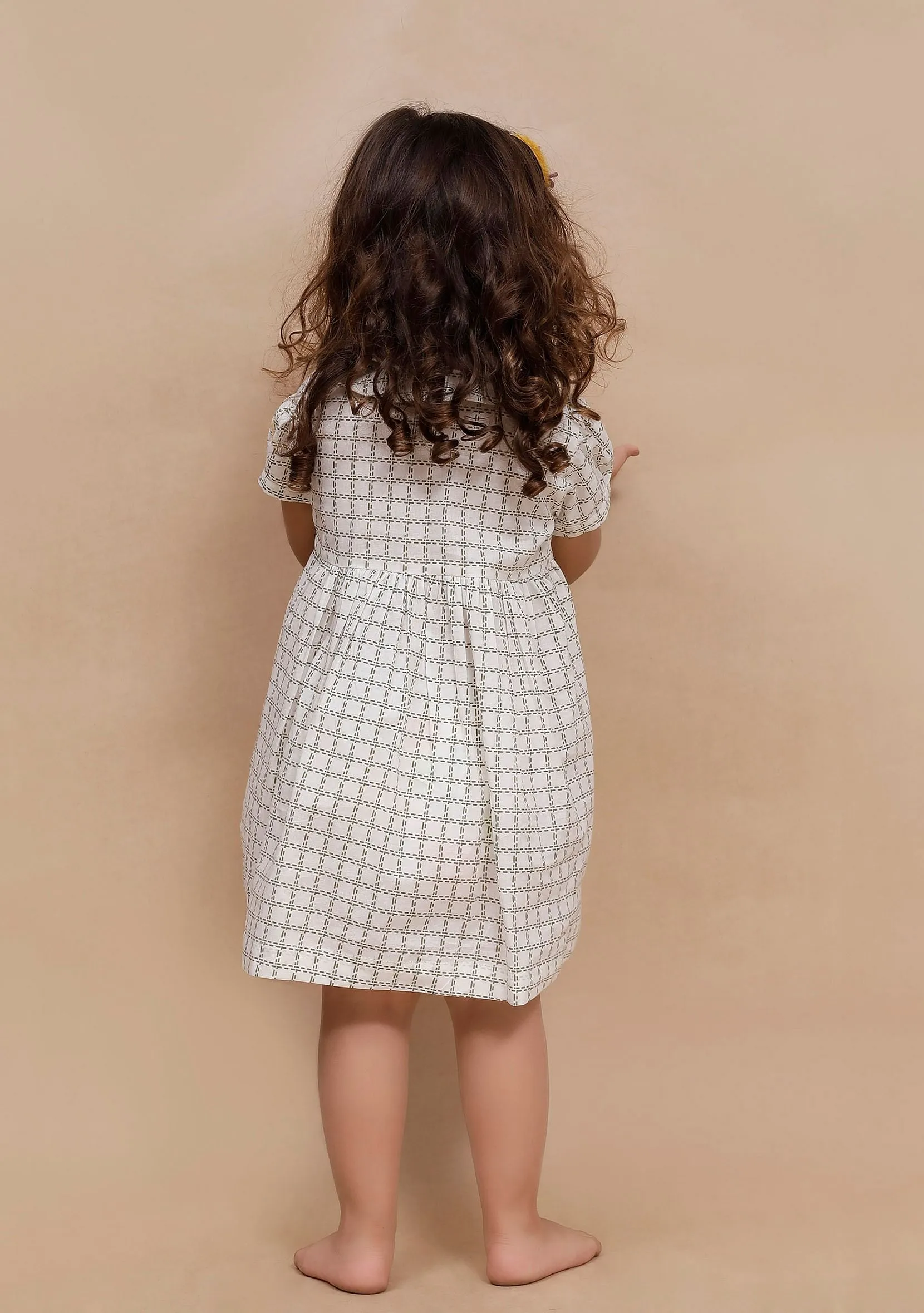 Off-white check Printed Dress