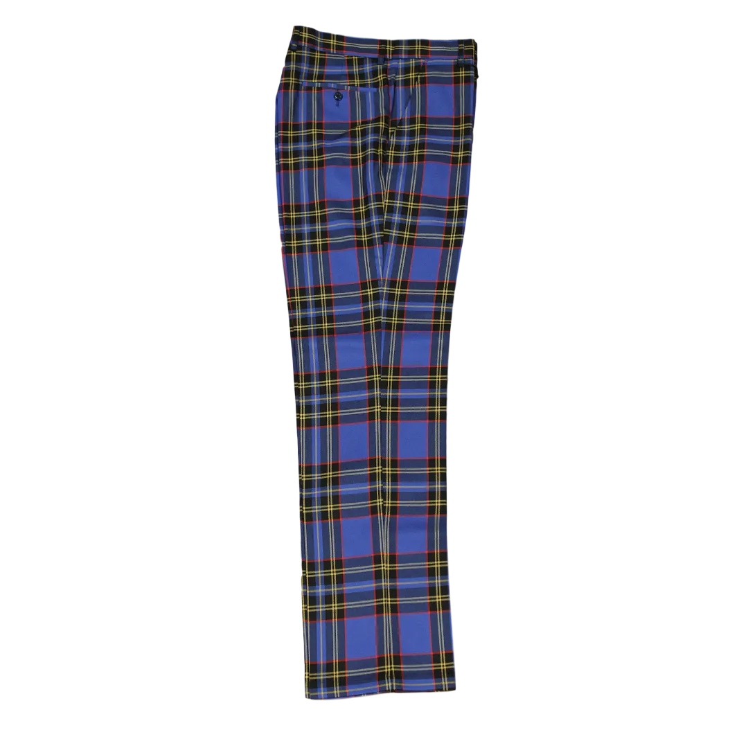 Plaid Royal Blue Yellow Black Red Pants