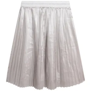 Pleated Logo Skirt