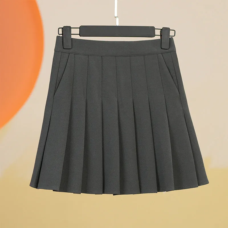 Pleated Pocket Summer Skirt