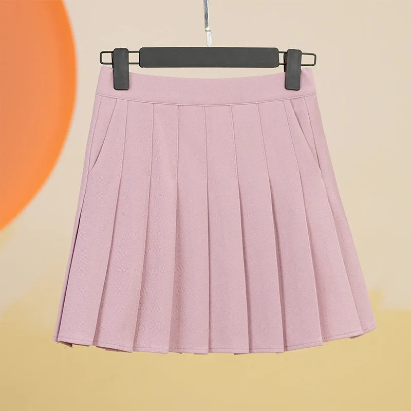 Pleated Pocket Summer Skirt