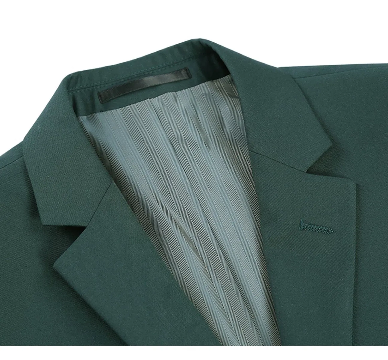 RENOIR Green 2-Piece Classic Fit Single Breasted Notch Lapel Suit 201-9