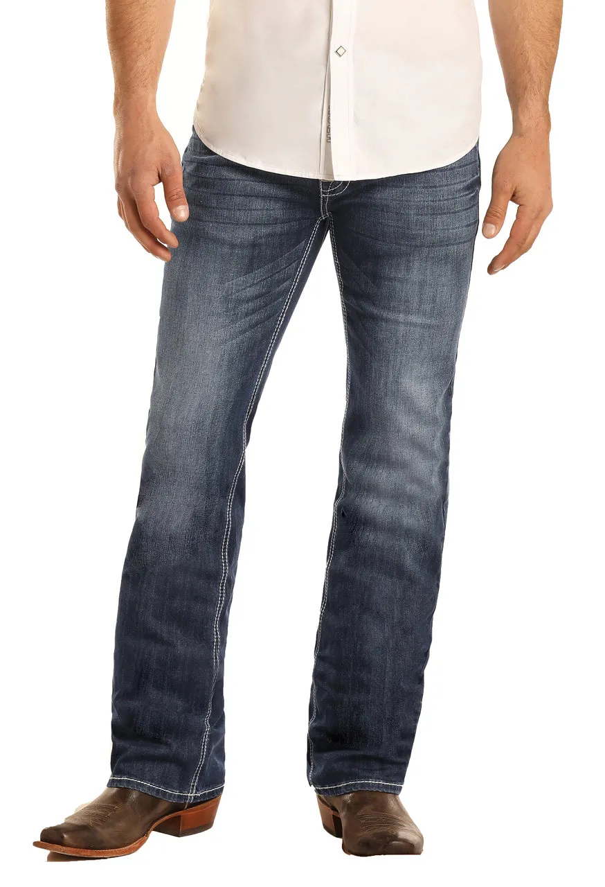 Rock & Roll Regular Fit Stretch Straight Bootcut Jeans #M1P3473