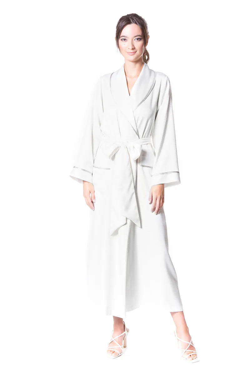 Silk Waffle Long Robe