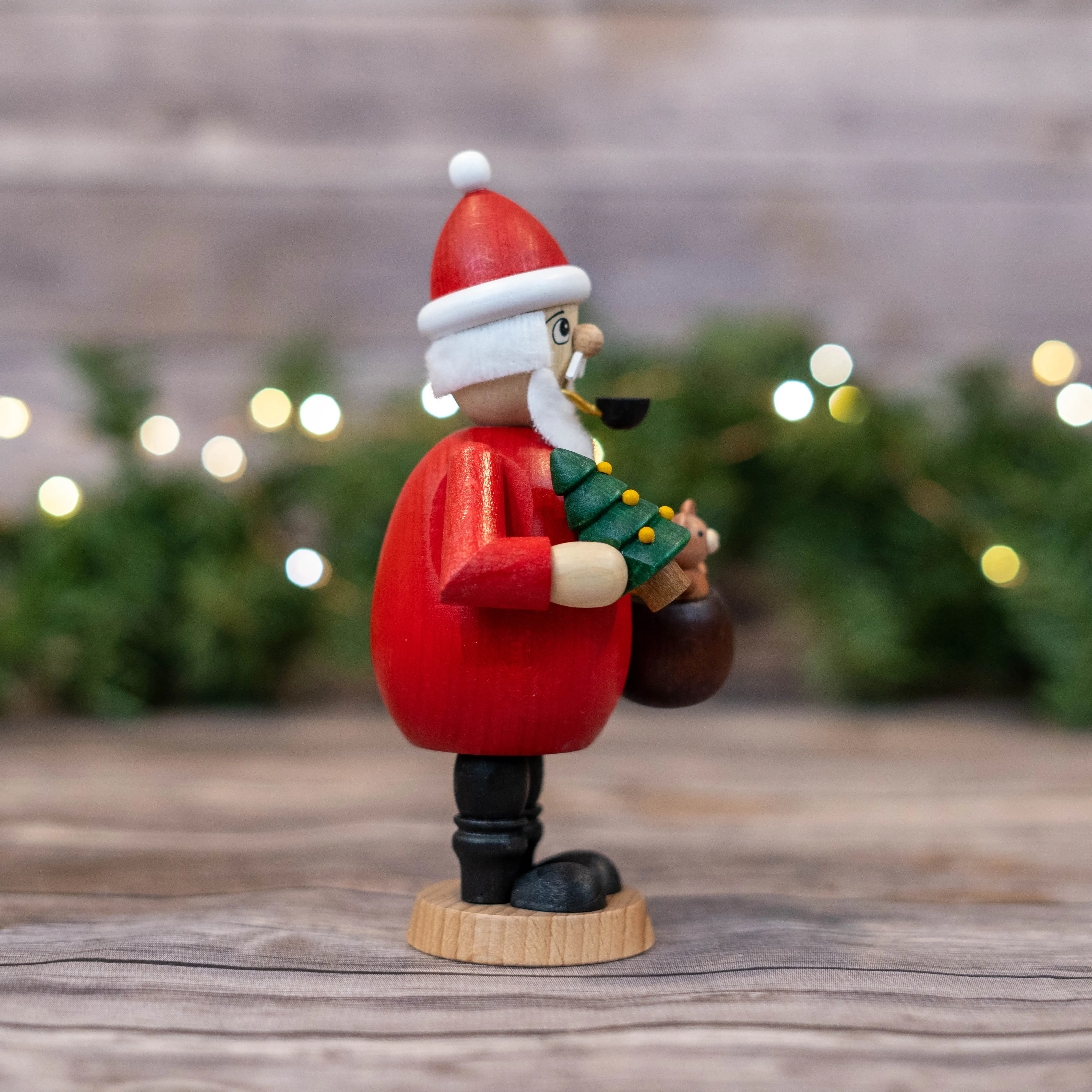 Smoker - Santa Claus with Teddy and Christmas Tree