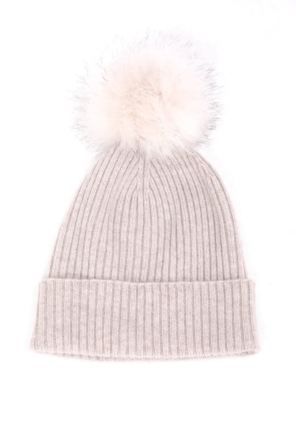 Sustainable Cashmere Hat - Heather Stone