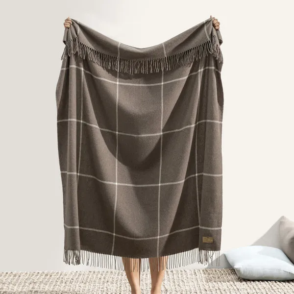 Windowpane Cashmere Throw