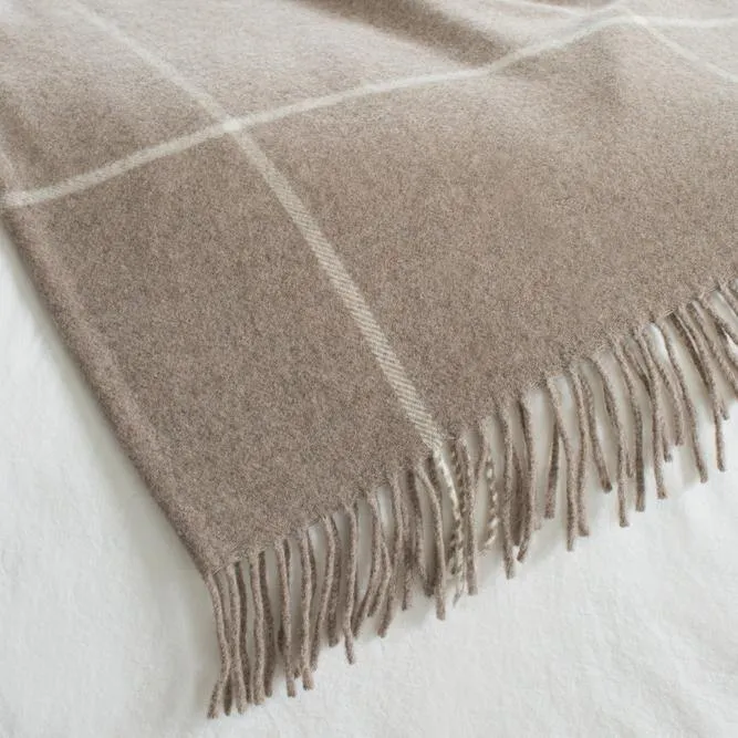 Windowpane Cashmere Throw