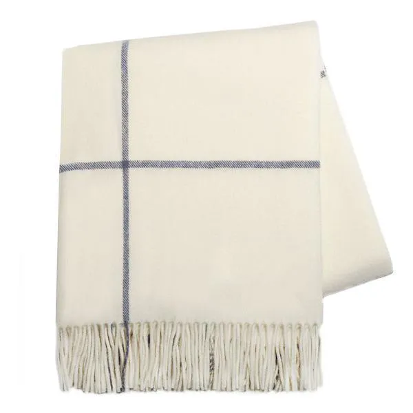 Windowpane Cashmere Throw