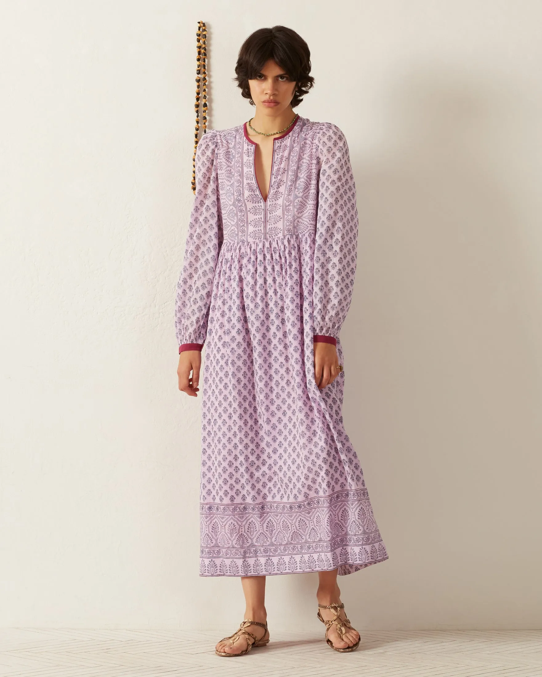 Winifred Lilac Bhutti Dress