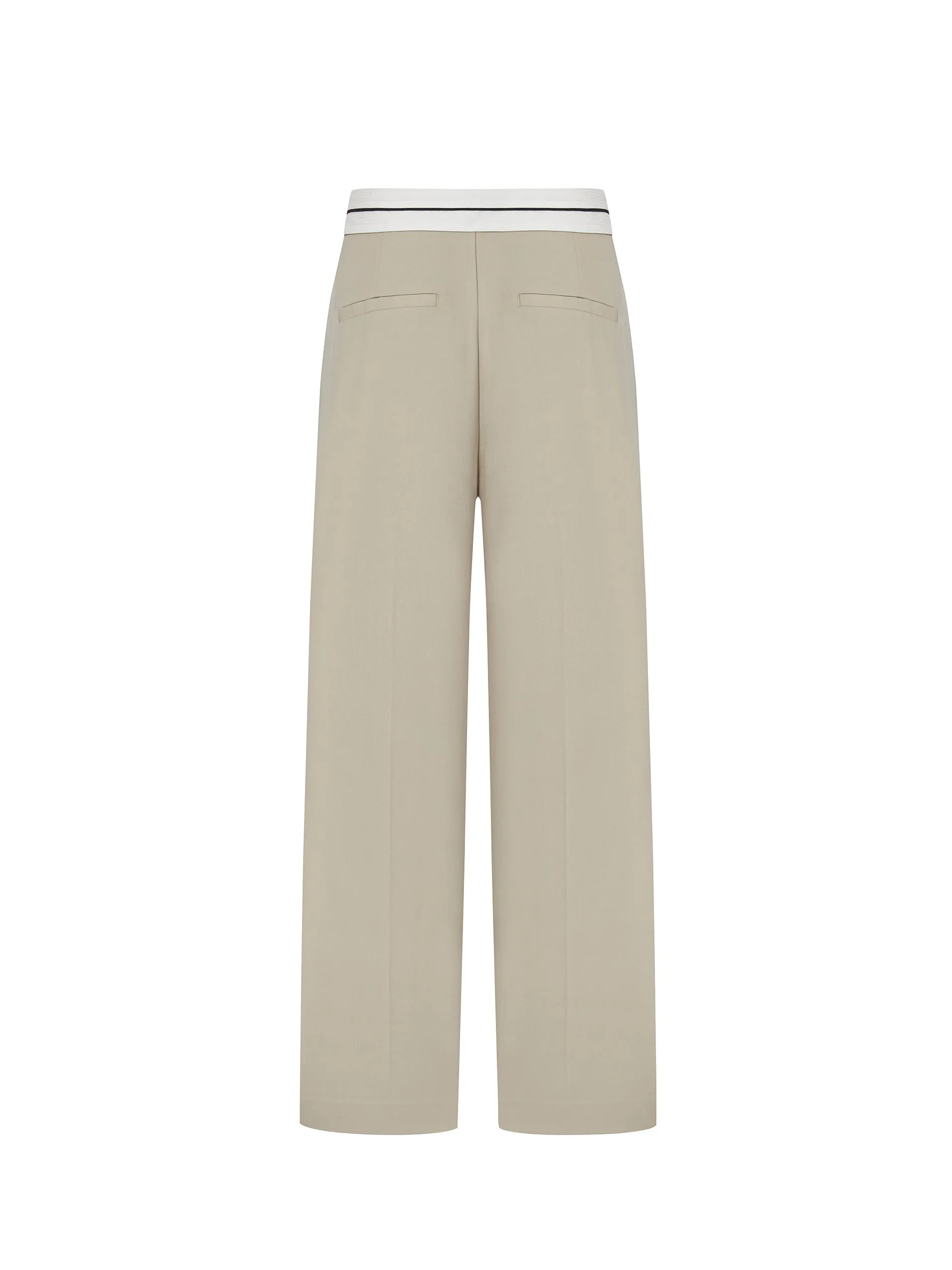 Wool blend Straight Suit Pants